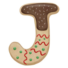Cookie letter J