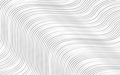 Abstract Wavy Smooth Lines Pattern Background, vector illustration