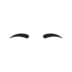 eyebrow icon vector