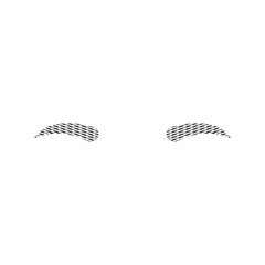 eyebrow icon vector