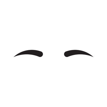eyebrow icon vector