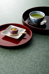 緑茶と和菓子