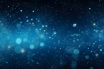 Obraz premium blue particles on a blue background - many
