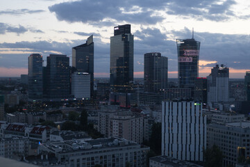 Modern Skyscraper in Warsaw 