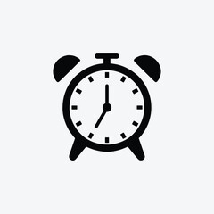 Alarm clock vector icon is isolated on a white background. Alarm clock icon modern design, vector illustration.