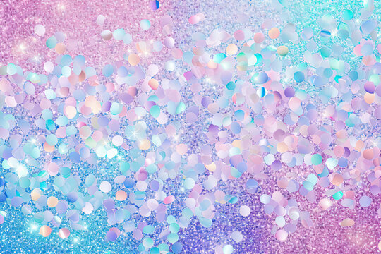 A colorful glitter background with a space for text, rainbow glitter banner,Sparkly and Colorful Multi Colored Large Glitter