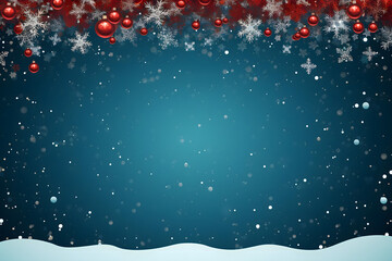 christmas tree decorations, santa claus with gifts, snowman in the snow, christmas gift boxes	