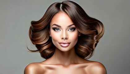 Naklejka premium Captivating Fantasy: Portrait of a Fictional Beauty