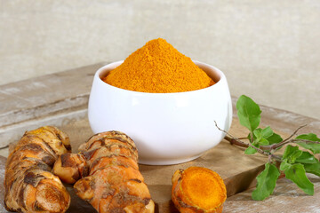 Haldi, Haldi Powder, Raw Turmeric or Kacchi haldi, Indian Spice.