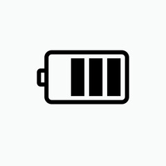Battery Icon. Power, Energy Symbol. Applied for Design, Presentation, Website or Apps Elements.