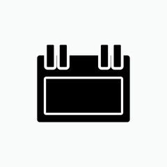 Calendar Icon. Schedule Symbol - Vector.