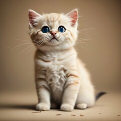 Fototapeta premium cat on a white background