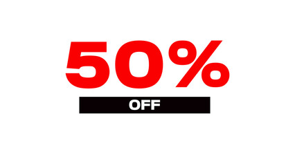 50% off discount