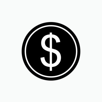 Coin Icon. Money, Investment Symbol  - Vector.