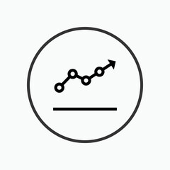 Diagram Icon. Analyze, Statistic Element Symbol - Vector.