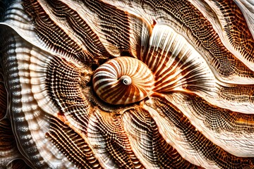 spiral shell background 4k, 8k, 16k, full ultra HD, high resolution and cinematic photography