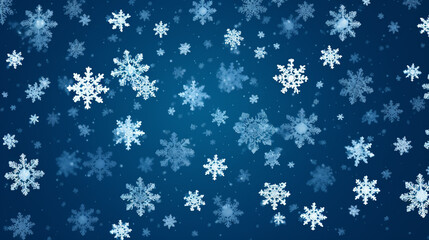 Snowflakes blur winter background