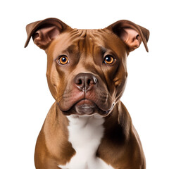 American Pitbull Terrier, on a transparent background
