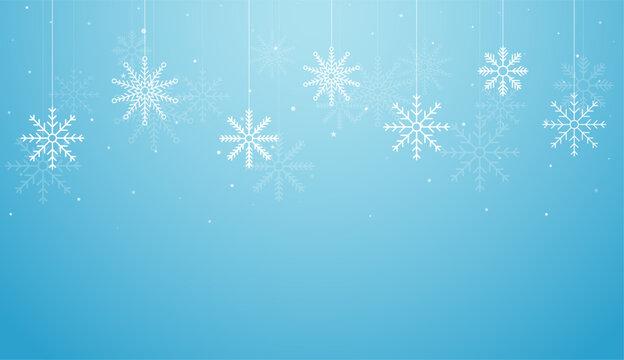 Christmas background. Beautiful falling snowflakes wallpaper
