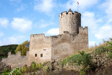 Ruines d'un château médiéval à Kaysersberg en Alsace