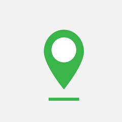 Pin Location Icon. Position, Locate. GPS, Point. Place Illustration. Applied as Trendy Symbol for Design Elements, Websites, Presentation and Application - Vector.