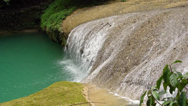 4K Guizhou Libo Xiaokong 68 Waterfall and Stream Natural Landscape