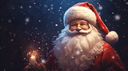 3D cartoon Santa Claus illustration