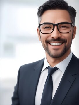 portrait of a smiling professional man