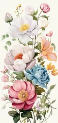 Schilderijen op glas Vintage Floral  © RAMBYUL