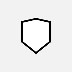 Shield Icon . Defense, Protection Symbol for Design, Presentation, Website or Apps Elements.