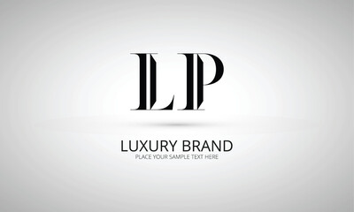 LP L lp initial logo | initial based abstract modern minimal creative logo, vector template image. luxury logotype logo, real estate homie logo. typography logo. initials logo