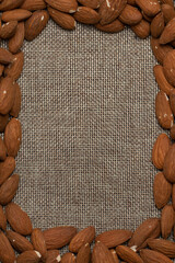 Full frame shot of almonds.