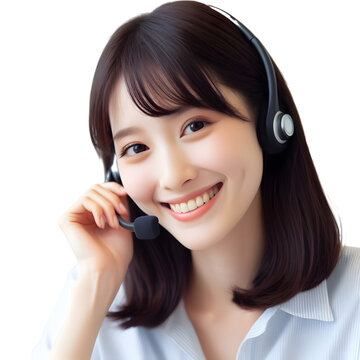 call center or customer service， Transparent background， png