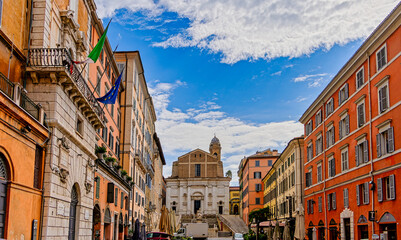 Fototapeta na wymiar Downtown Ancona Italy