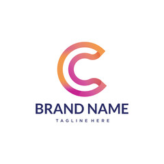 Obraz premium C letter logo design