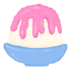 Bing su with strawberry 