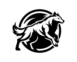 animal, animals, dog, face, gaming, graphic, head, howl, howling, hunter, husky, illustration, logo, mascot, power, siberian, sport, strength, strong, team, template, vector, wild, wolf, wolves