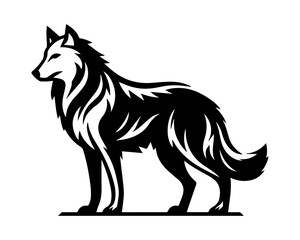 animal, animals, dog, face, gaming, graphic, head, howl, howling, hunter, husky, illustration, logo, mascot, power, siberian, sport, strength, strong, team, template, vector, wild, wolf, wolves