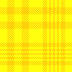 Yellow Tartan Plaid Pattern Seamless. Checkered fabric texture for flannel shirt, skirt, blanket
