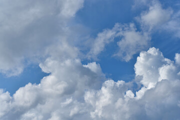 Cloudy blue sky at day time