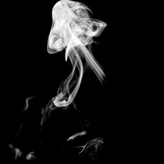real smoking isolated effect black backdrop with smoke overlay