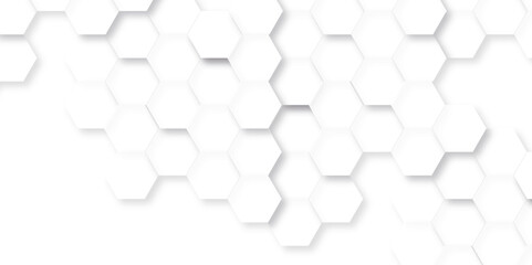 Abstract 3d background geometric. Abstract background with hexagon, modern abstract vector polygonal pattern. Futuristic abstract honeycomb technology white background. Luxury white hexagon pattern.
