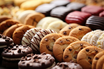 Assortement cookies background - Powered by Adobe