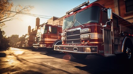 Fire truck, AI generated Image