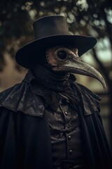 Plague doctor, AI generated Image