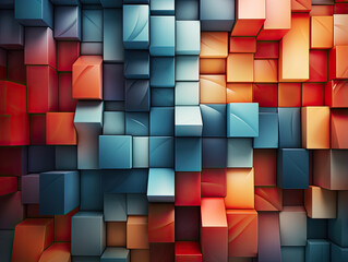 Geometric composition, trendy gradient shapes creative wallpaper.
