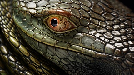 Fototapeta premium Rough and textured lizard skin with unique scales and reptilian character