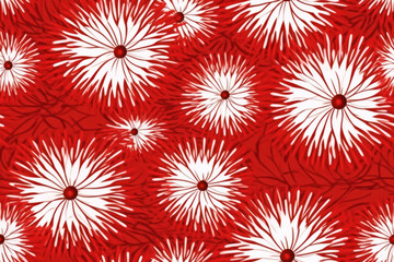 Modern Red Xmas Pattern Design