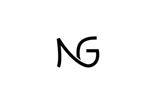 Initial Letter NG Logo Design Vector