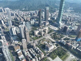 Fototapeta premium The buildings in Taipei City.